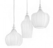 Picture of Lampadario Moderno Pendenti Vetro Bianco 3 Luci E27 Cleofe S/3 Gea Luce