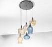 Immagine di Lampadario Pendenti Vetro Multicolor 6 Luci E27 Cleofe S/6 Gea Luce