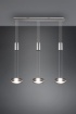 Immagine di Lampadario Lineare 3 Dischi Led Switch Dimmer Franklin Nichel Trio Lighting