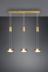 Immagine di Lampadario 3 Dischi Led Pendenti Con Switch Dimmer Franklin Ottone Trio Lighting