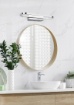 Immagine di Applique Specchio Bagno Moderno Gianni Cromo Led 17w Trio Lighting