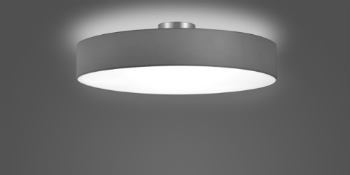 Immagine di Plafoniera Hotel 5 Luci Paralume Grigio Ø65 cm Trio Lighting