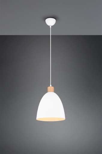 Immagine di Piccola Sospensione Cucina Jagger Metallo Bianco Trio Lighting