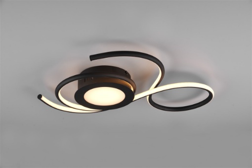 Immagine di Lampada da Soffitto Design Moderno Led Dimmer Jive Nero Trio Lighting