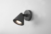 Immagine di Applique Faretto Cono Spot GU10 Orientabile Nero Kaveri Trio Lighting