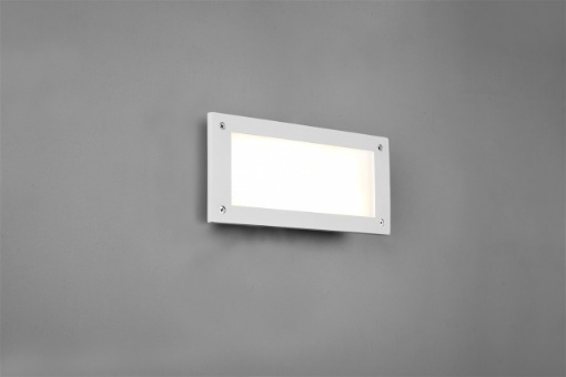 Immagine di Segnapasso Led Rettangolare Kelly Bianco IP44 Trio Lighting