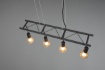 Immagine di Lampadario Cucina Industrial 4 Luci Ladder Nero Trio Lighting