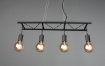 Immagine di Lampadario Cucina Industrial 4 Luci Ladder Nero Trio Lighting