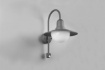 Immagine di Applique Vintage Braccio Curvo Sensore Movimento IP44 Norman Antracite Trio Lighting