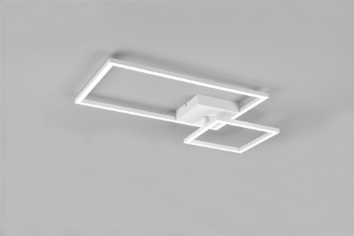 Immagine di Plafoniera Doppio Rettangolo Led Switch Dimmer 4000k Padella Bianco Trio Lighting