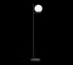 Immagine di Piantana Nera Moderna Sfera Vetro H150 cm Pure Trio Lighting