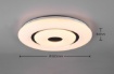 Immagine di Lampada Soffitto Moderna Rana Effetto Stelle Led Dimmer Rgbw Trio Lighting