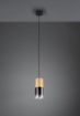 Immagine di Sospensione Pendel Robin Ottone Vetro Fumé Trio Lighting