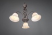 Immagine di Lampadario Rustico Ruggine 3xE14 Coppe Vetro Bianco Rustica Trio Lighting