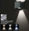 Immagine di Applique Led Cubo Fascio Regolabile Zora Marrone IP65 GES1022 Gea Led