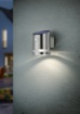 Immagine di Applique per Esterno Salta Led IP44 Nichel Sensore Di Movimento Integrato Trio Lighting