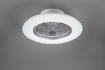 Immagine di Ventilatore Rotondo Led Dimmer Integrato Stralsund Alluminio Ø50 cm Trio Lighting