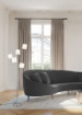 Picture of Piantana Salotto Tommy Nichel 5 Paralumi Tessuto Bianco H163 cm Trio Lighting