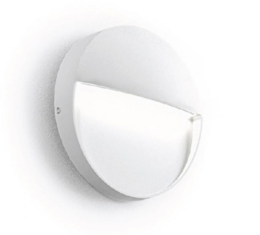 Immagine di Segnapasso Esterno Rotondo Led 3w Sol Bianco IP65 GES984 Gea Led