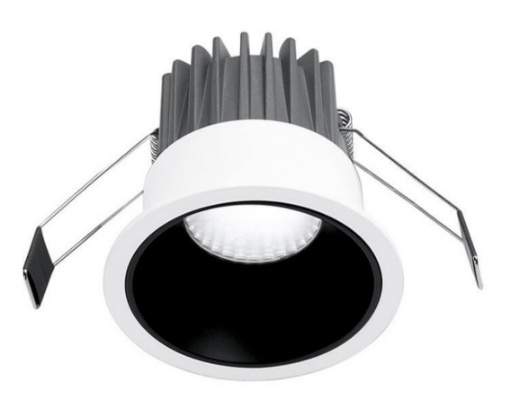 Immagine di Faretto A Incasso Bianco Nero 105mm Led 20w 3000k 38° GFA1011C Gea