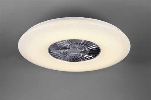 Picture of Ventilatore Led Dimmer Molteplici Funzioni Visby Cromo Ø75 cm Trio Lighting