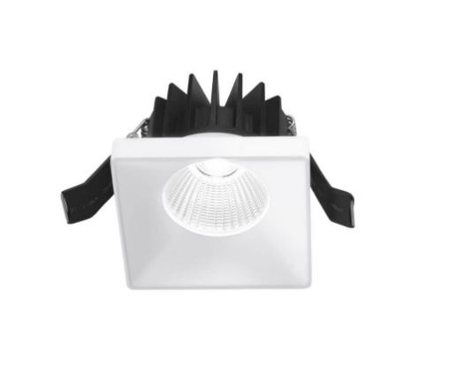 Immagine di Faretto Da Incasso Quadrato Led 9w 3000k 7 cm Danae Bianco GFA303 Gea Led