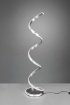 Immagine di Piantana Moderna Nuria Spirale Nichel Led Dimmer Trio Lighting