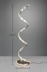 Immagine di Piantana Moderna Nuria Spirale Nichel Led Dimmer Trio Lighting