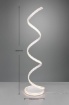 Immagine di Piantana Spirale Bianca Moderna Nuria Led Dimmer Trio Lighting