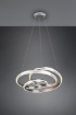 Immagine di Lampadario Vortice Moderno Nuria Nichel Led Dimmer Trio Lighting