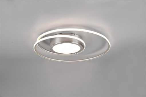 Immagine di Plafoniera Circolare Yava Nichel Led Dimmer 2700k - 6000k Trio Lighting