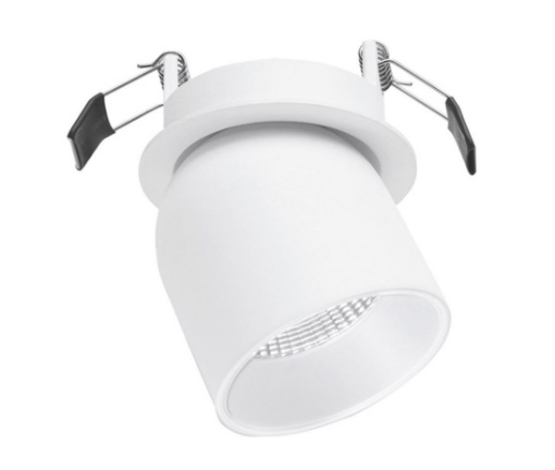 Immagine di Faretto Bianco Incasso Orientabile Led 9w 3000k Portia Bianco GFA441 Gea