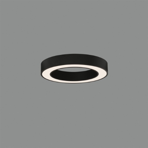 Immagine di Plafoniera da Soffitto Anello Nero Led Integrato CCT Aliso Ø47 cm ACB