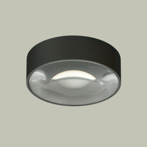 Picture of Piccolo Plafone Rotondo per Esterno Ania Led Antracite IP65 ACB