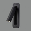 Immagine di Applique da Incasso Boheme Nera Spot Led Orientabile Switch on/off ACB