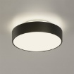 Immagine di Plafoniera Nera Bagno Dins Led CCT 2700K/3000K Paralume Vetro Bianco IP44 ACB