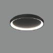 Immagine di Plafoniera Rotonda Grace Nero Led 40w Luce Naturale Ø48 cm ACB