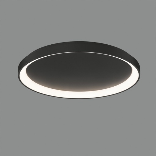 Immagine di Plafoniera Nera Moderna Grace Led 50w 4000k Luce Naturale Ø58 cm ACB