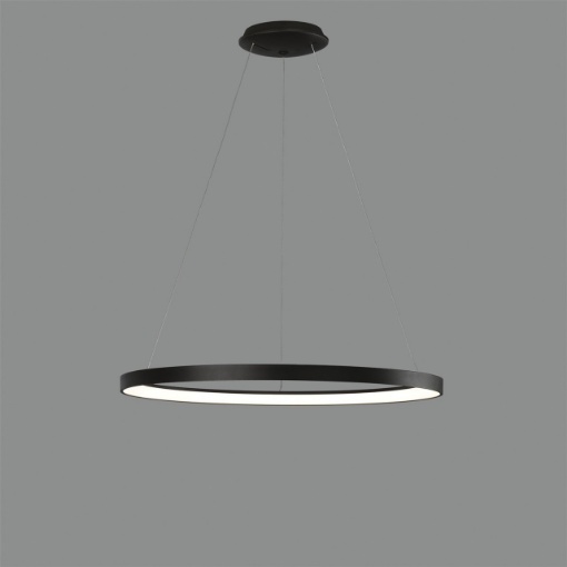 Immagine di Sospensione Grace Anello Nero Led 50w 4000k Luce Naturale Ø58 cm ACB