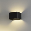 Immagine di Applique Icon Desing Cubo Nero Doppia Emissione Led CCT 2700/3000K L12 cm ACB