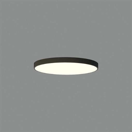 Immagine di Lampada da Soffitto Rotonda London Nera Led 3000k o 4000k Casambi Ø80 cm ACB