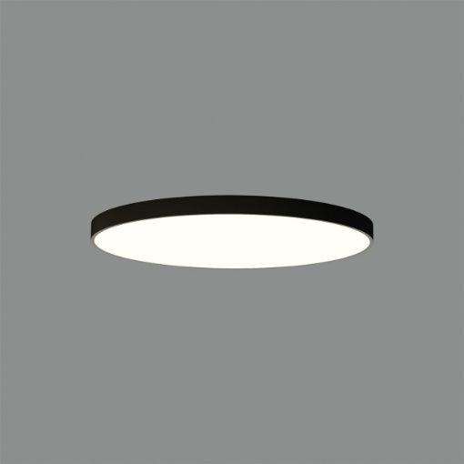 Immagine di Plafoniera Nera Rotonda Ø100 cm Led 120w 3000k o 4000k London ACB