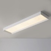 Immagine di Plafoniera Rettangolo Led 55w Luce Calda o Naturale Munich L120 cm Bianco ACB