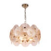 Picture of Sospensione Oro Moderna Design Dischi Vetri Decorativi 8 Luci Aster Maytoni