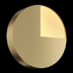 Immagine di Applique Parete Design Disco Oro Led Jupiter Ø18 cm Maytoni