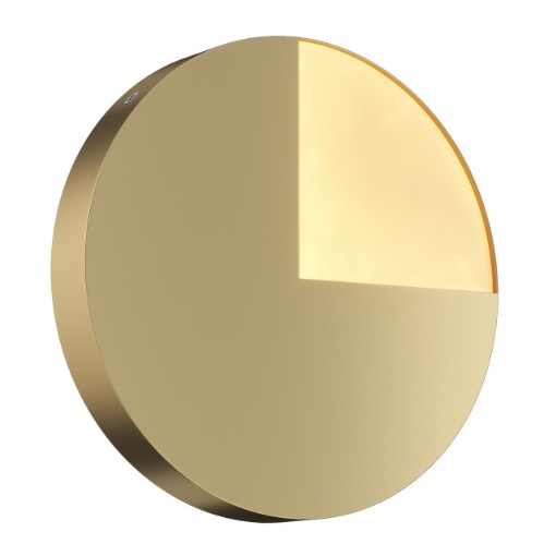 Immagine di Lampada Parete Disco Led Oro Jupiter Ø25 cm Maytoni