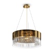 Immagine di Lampadario Salone Wonderland 6 Luci Oro Con Cristalli Ø50 cm Maytoni