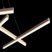 Immagine di Lampadario Moderno Bacchette Led 75w 3000k/4000k Line Oro Maytoni