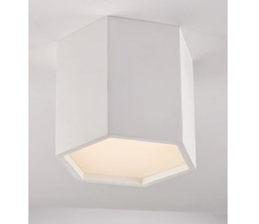 Picture of Faretto Da Soffitto Spot In Gesso Verniciabile Esagonale Led CCT 12w Vortex Fan Europe