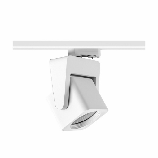 Immagine di Faretto Da Binario Trifase Cubo Kom Led 20w Bianco Con Switch CCT Beneito